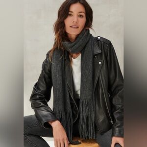 NWOT Lucky Brand Charcoal Gray Knit Fabric